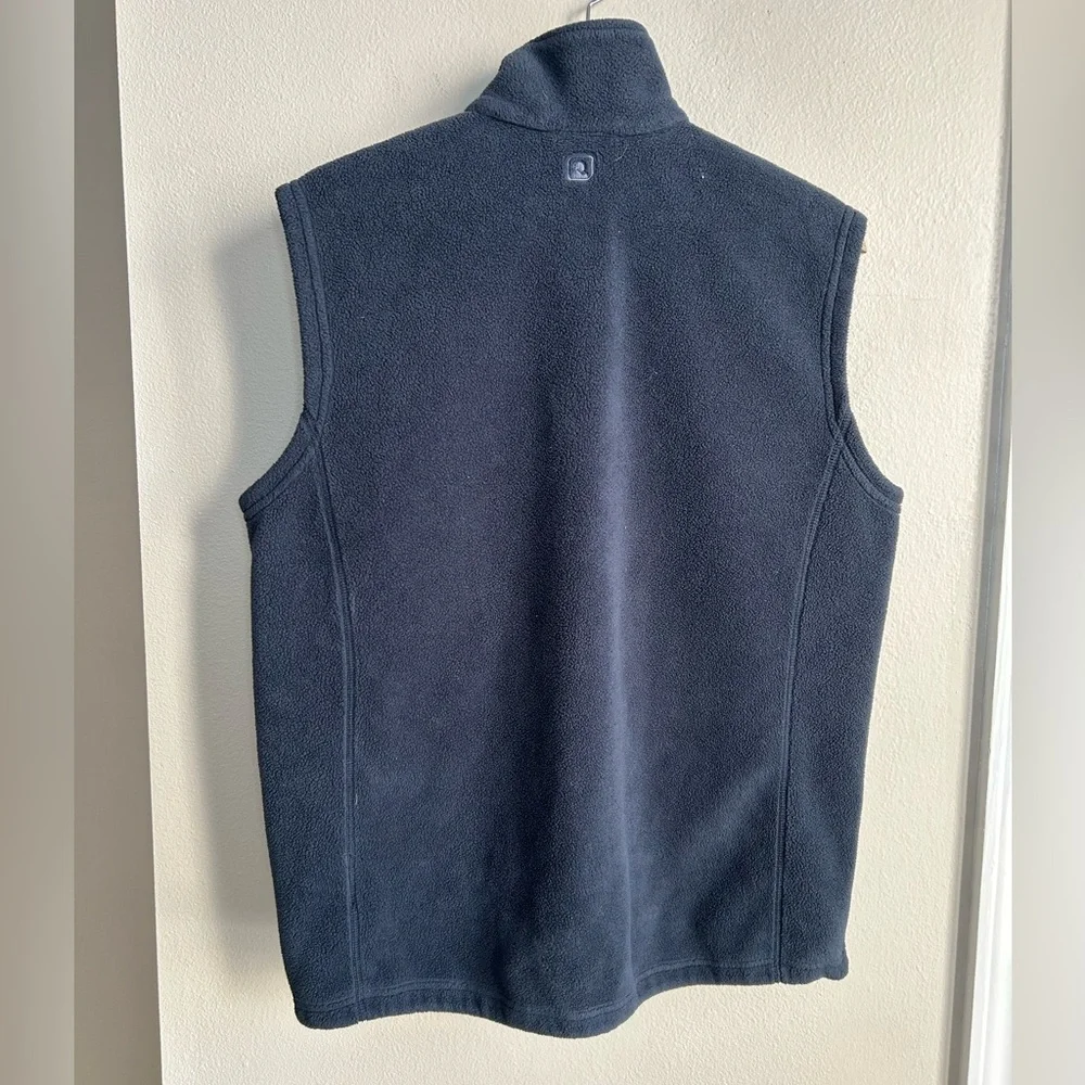 Eastern Mountain Sports Polartec Navy Blue Full Zip Fleece Vest Jacket Size M